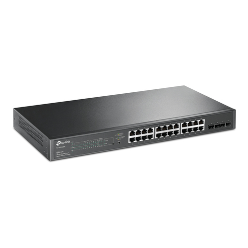 TP-Link JetStream TL-SG2428P сетевой коммутатор Управляемый L2/L2+ Gigabit Ethernet (10/100/1000) Питание по Ethernet (PoE) 1U Черный