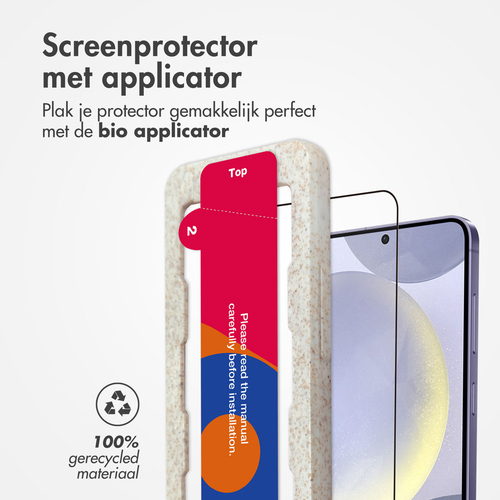 Accezz Gehard Glas Full Cover Screenprotector met applicator Samsung Galaxy S24 Plus, afbeelding 3