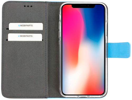 Mobiparts Premium Wallet TPU Case Apple iPhone X, iPhone XS Light Blue – image 4