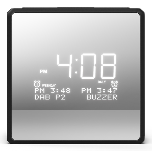 Philips Unisex TAR4600 Dual Alarm Dab/FM Clock Charging Port Radio in Black Black One Size female - image 1
