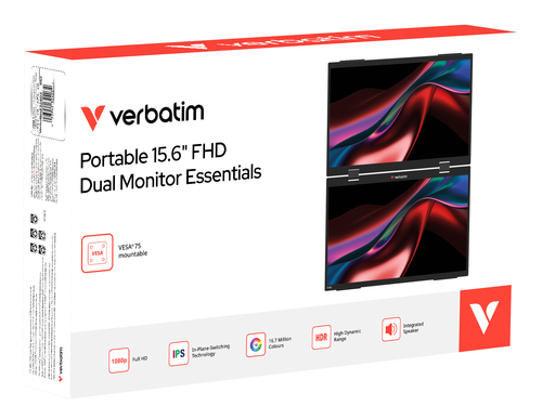 Verbatim Portable 15.6" FHD Dual Monitor Essentials – image 4