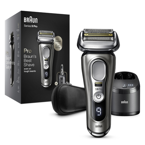 Braun Series 9 Pro 9465CC Foil shaver Trimmer Black, Metallic, Silver – image 1