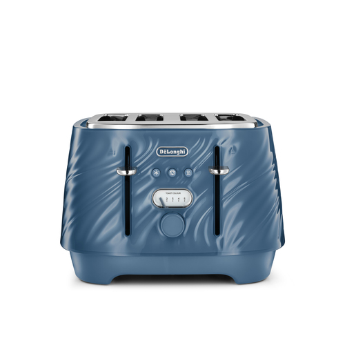 Delonghi Ballerina Seta 4 Slot Toaster Silk Blue - Blue - image 6