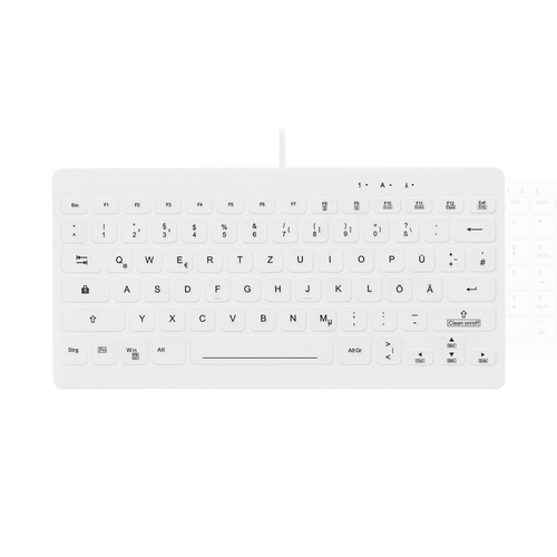 Contour Design AK-C4112F-U1-W/NOR клавиатура Медицина USB QWERTZ Северные страны Белый