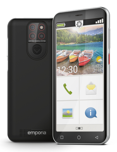 Emporia SMART 5.mini 12,6 cm (4.95") Одна SIM-карта Android 13 4G USB Type-C 4 GB 64 GB 2500 mAh Черный