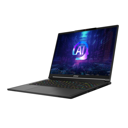 MSI Stealth A16 AI+ A3XVGG-004FR AMD Ryzen AI 9 HX 370 Ноутбук 40,6 cm (16") Quad HD+ 32 GB LPDDR5x-SDRAM 2 TB Твердотельный накопитель (SSD) NVIDIA GeForce RTX 4070 Wi-Fi 7 (802.11be) Windows 11 Pro Черный