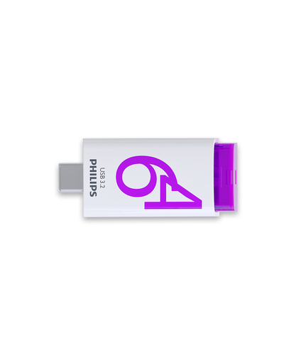 Philips USB 3.2 64GB Click Series Gen 1 USB-C, afbeelding 2