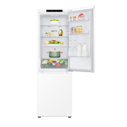 LG NatureFRESH GBV21L0ESW Fridge Freezer - White - E Rated – image 2