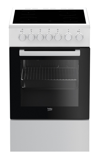 Beko FSS57100GW cooker Freestanding cooker Electric Ceramic hob White