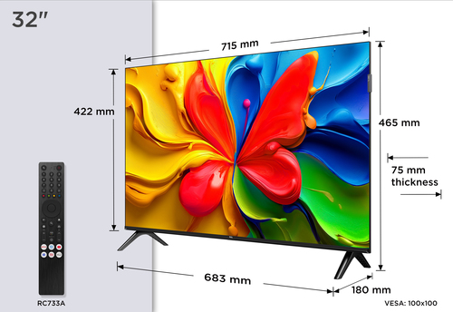 TCL 32V4C TV 81.3 cm (32") HD Smart TV Wi-Fi Black – image 3