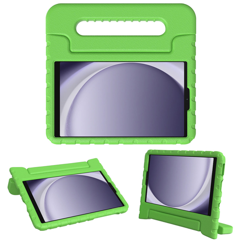 Accezz Kidsproof Backcover met handvat Samsung Galaxy Tab A9 Tablethoesje Groen