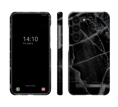 iDeal of Sweden Printed Case Galaxy S23P Black Thunder Marble – image 2