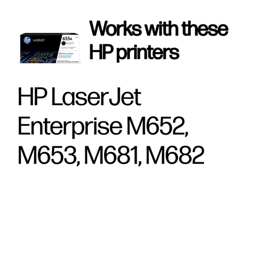 HP 655A Original LaserJet Toner Cartridge Black CF450A - image 2