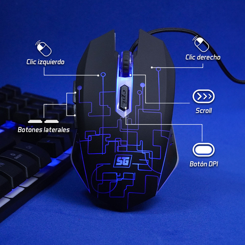 Kit de Teclado y Mouse Gaming VORAGO KM-500