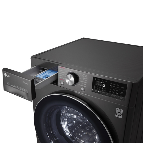 LG F4DV910H2S washer dryer Freestanding Front-load Black – image 7