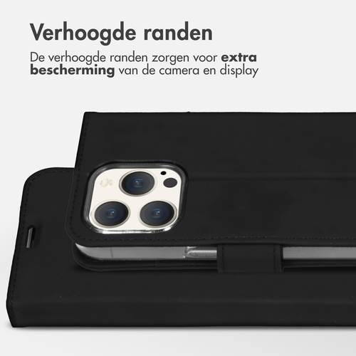Accezz Wallet Softcase Bookcase iPhone 15 Pro Telefoonhoesje Zwart, afbeelding 3