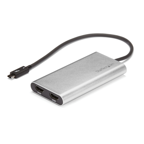 StarTech.com Thunderbolt to Dual HDMI 2.0 Adapter, Dual 4K