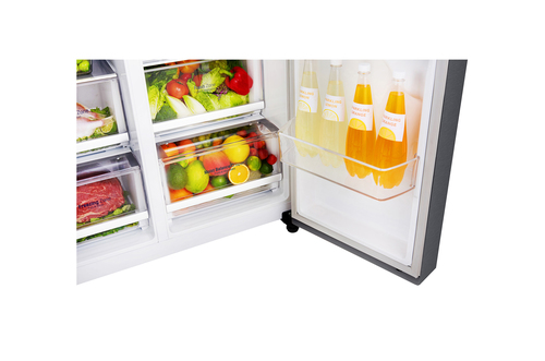 LG GSB470BASZ side-by-side refrigerator Freestanding – image 4