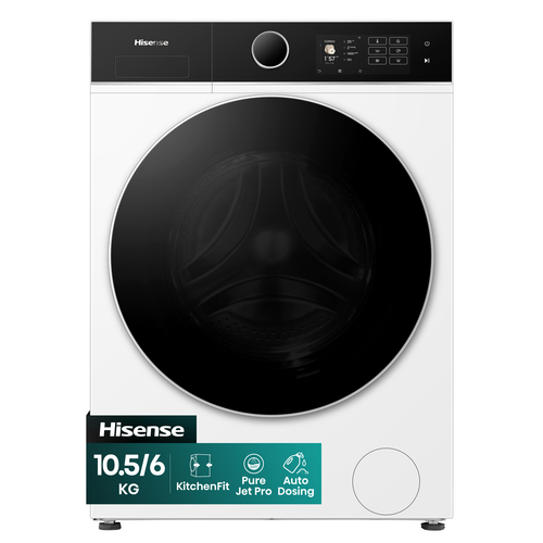 Hisense WD5I1045BWQ 10.5kg/6kg 5i KitchenFit Series Autodose WiFi Enabled Washer Dryer - White - image 2