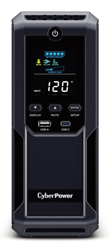 BRG1500AVRLCD2 - UPS - MINI TOWER - LINE-INTERACTIVE - 120 VAC +/- 5% - 900WATT