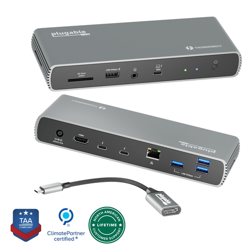 Plugable Technologies Thunderbolt 4 & USB4 HDMI Docking Station with