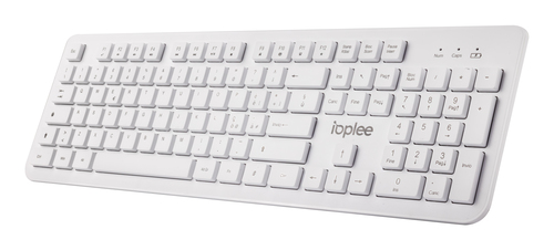 IOPLEE 361G keyboard Mouse included Universal RF Wireless QWERTY White – image 5