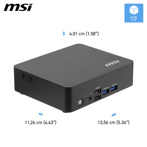 MSI Cubi NUC TWG S-006BEU barebone, afbeelding 3
