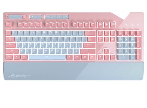 ASUS ROG Strix Flare PNK LTD RGB клавиатура Игровой USB QWERTY Серый