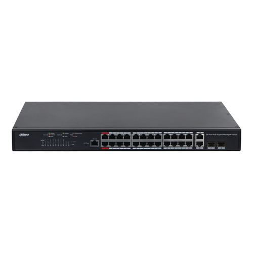 Dahua Technology PoE DH-PFS4226-24GT-230 network switch Unmanaged L2+ Gigabit Ethernet (10/100/1000) Power over Ethernet (PoE) Black – image 2