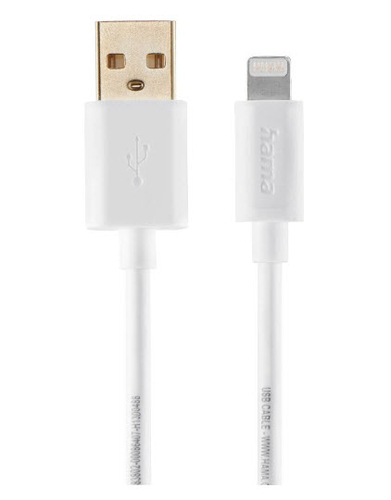 Hama 00086407 кабель с разъемами Lightning 1,5 m Белый