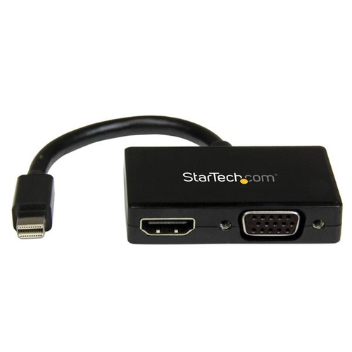 STARTECH.COM Reise A/V Adapter: 2-in-1 Mini DisplayPort auf HDMI oder VGA Konverter - mDP zu HDMI / VGA Adapter im kompakten Des