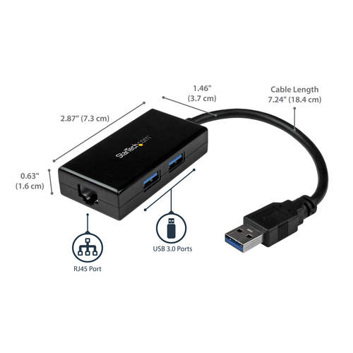 StarTech.com USB to Ethernet Adapter, USB 3.0 to 10/100/1000 Gigabit Ethernet LAN Converter for Laptops – image 8