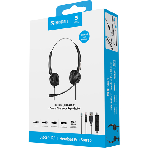 Sandberg USB+RJ9/11 Headset Pro Stereo – image 9