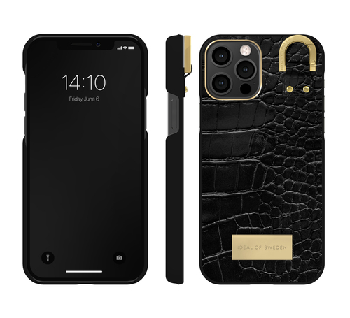 iDeal of Sweden Atelier Case iPhone 12/12P Black Croco – image 4