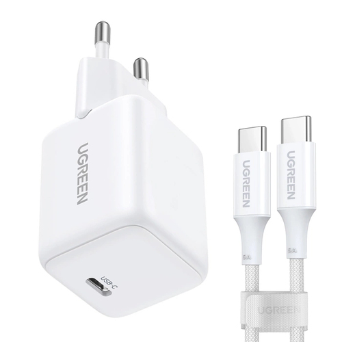 Ugreen X513 Смартфон Белый Кабель переменного тока Быстрая зарядка Для помещений