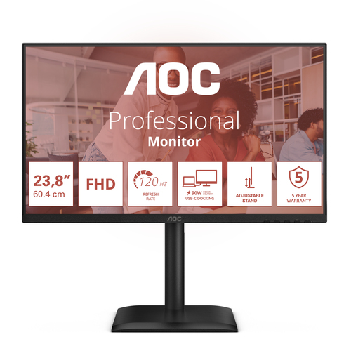 AOC 24E4CV ledmonitor, afbeelding 2