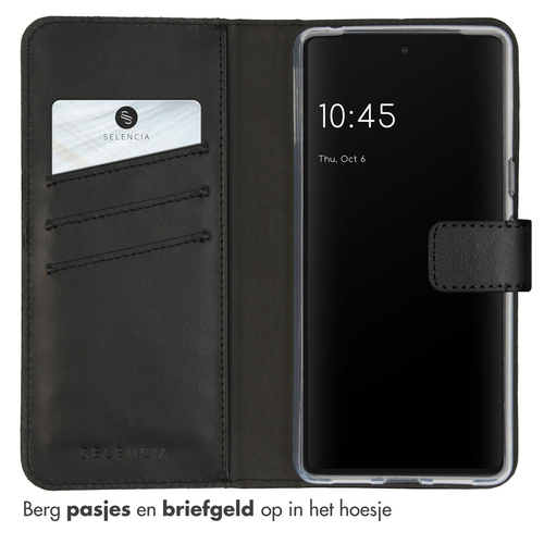 Selencia Echt Lederen Bookcase Google Pixel 7 - Zwart, afbeelding 3