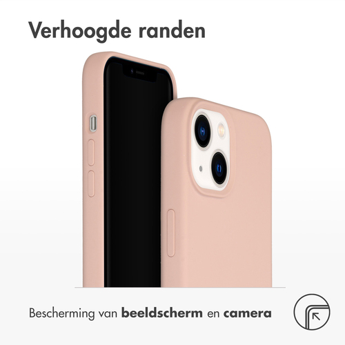 Accezz Liquid Silicone Backcover iPhone 14 - Roze, afbeelding 4