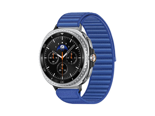 Samsung Galaxy Watch 8 Classic, Bluetooth, 46mm, Hybrid Band, Black + Fabric Band, Blue, S/M