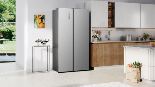 Hisense Spacious 544L side by side fridge freezer with Total No Frost, Multi Air Flow, and Super Cool. Large storage capacity, inverter compressor, and modern d – image 8