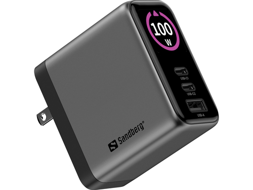 Sandberg Travel Charger PD100W Display – image 2