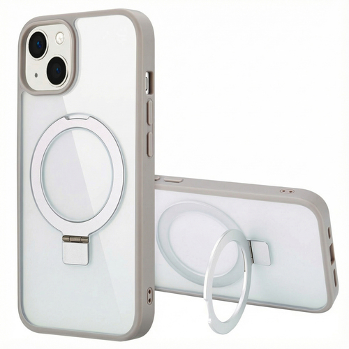 Accezz Ring Stand Backcover met MagSafe iPhone 13 - Grey