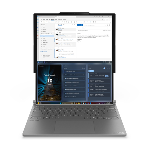 Lenovo ThinkBook Plus G6 Rollable Copilot+ PC Intel Core Ultra 7 258V Portátil 35,6 cm (14") 32 GB 1 TB SSD Wi-Fi 7 (802.11be) Windows 11 Pro Gris Italiano