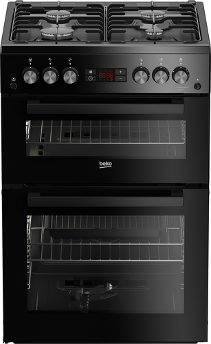 Beko XDG621K 60cm Freestanding Gas Double Oven Cooker