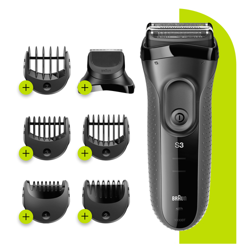 Braun Series 3 Shave&Style 3000BT Electric Shaver, Razor for Men, Black/Grey – image 2
