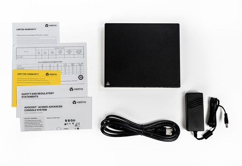 Vertiv Avocent 4-Port ACS800 Serial Console with external AC/DC Power Brick - Jumper cord: Plug C14 to connector C13 – image 2