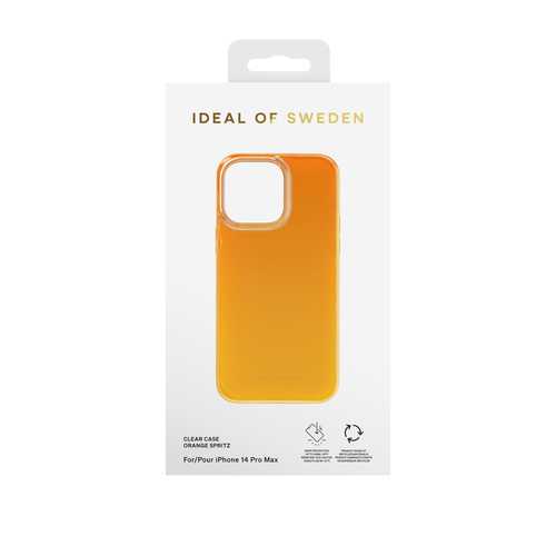 iDeal of Sweden Clear Case iPhone 14 Pro Max Orange Spritz – image 2