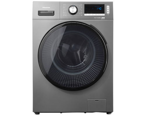 Hisense WDBL1014VT стирально-сушильная машина Отдельно стоящий Фронтальная загрузка Титановый