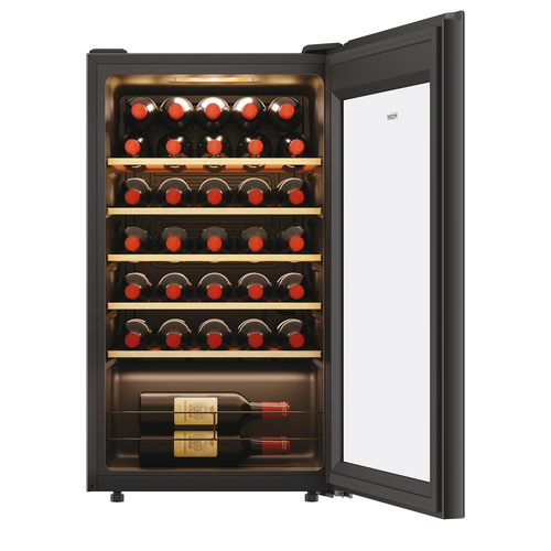 Haier Wine Bank 50 Series 3 HWS34GGH1K Compressor wine cooler Freestanding Black 21 bottle(s) – image 2