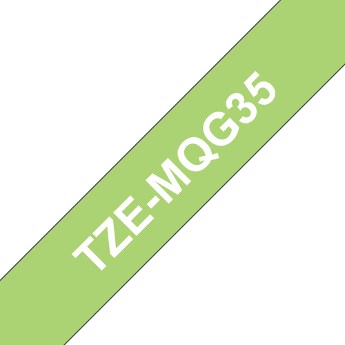TZEMQG35 1/4IN WHITE ON LIME .GREEN FOR TZE MODELS MULTI 1